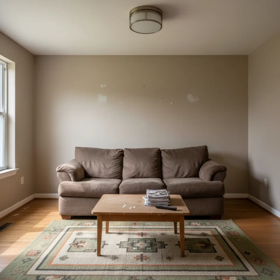 Before room photo before using DecorAI AI interior design app