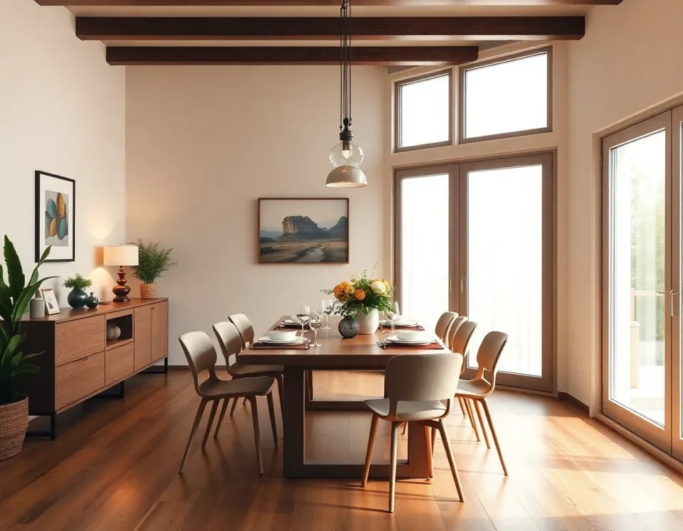 Salle a manger inspiration IA