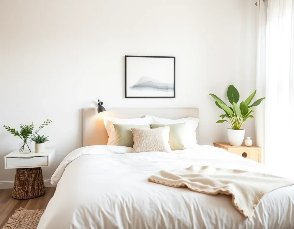 Bedroom before and after style inspiration from AI home design app