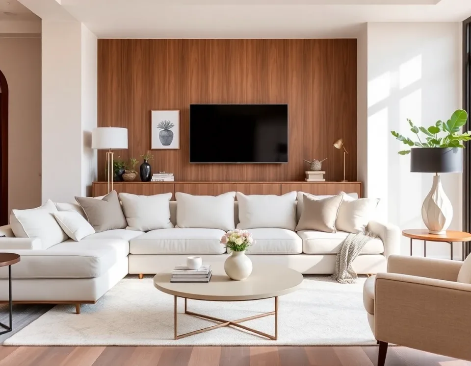 Transformation salon avec application IA de decoration